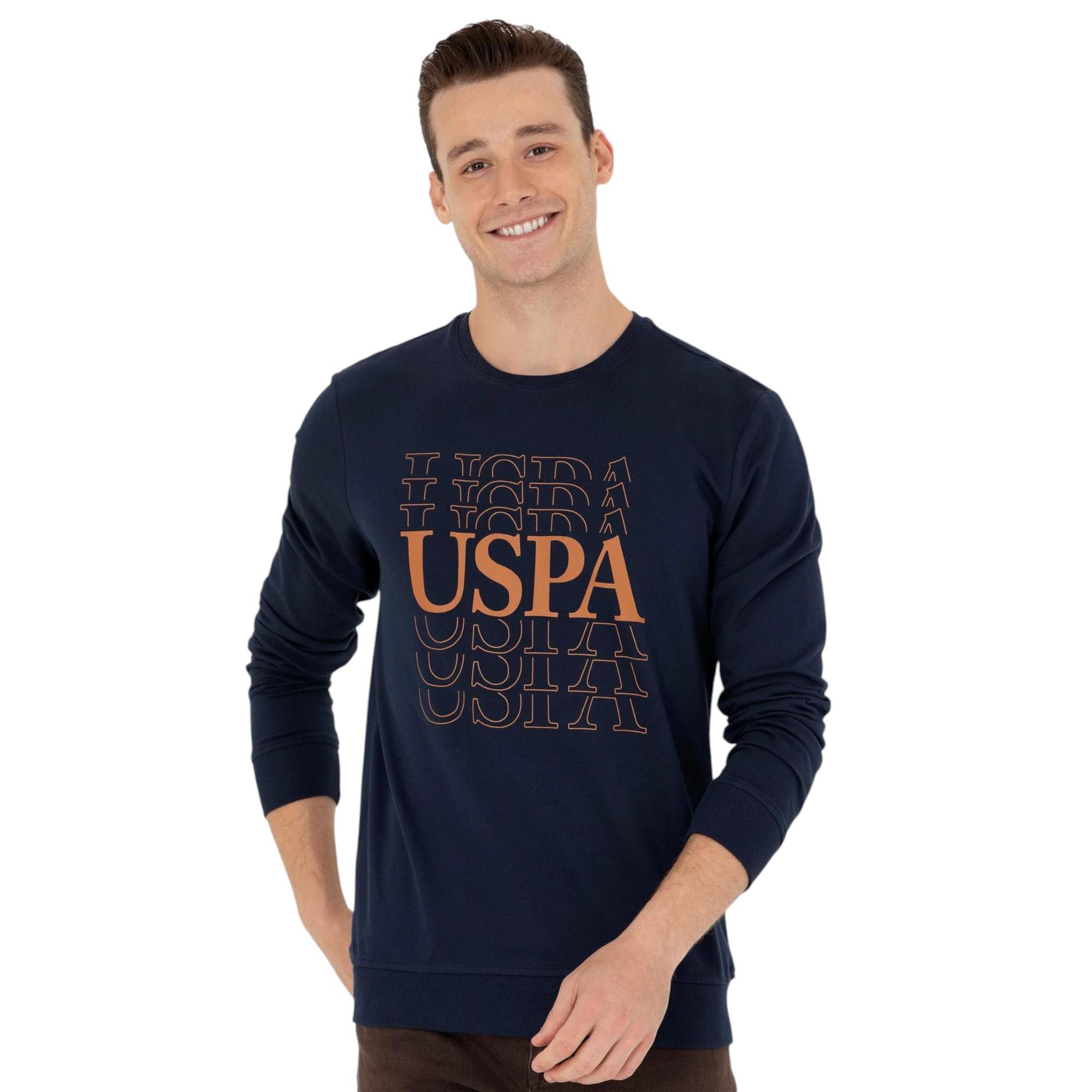 Erkek Lacivert Bisiklet Yaka Sweatshirt