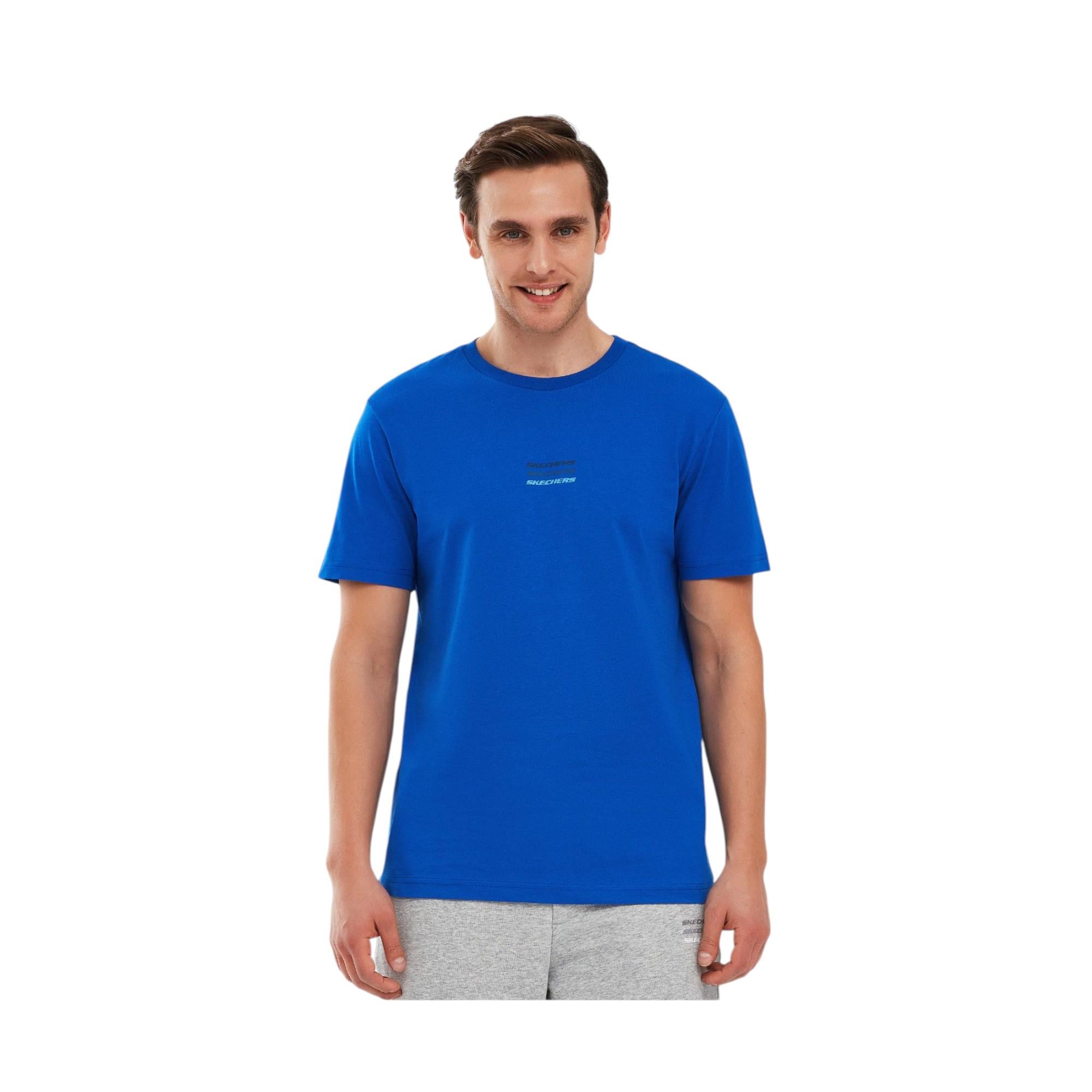 Erkek Mavi T-shirt S241007-403