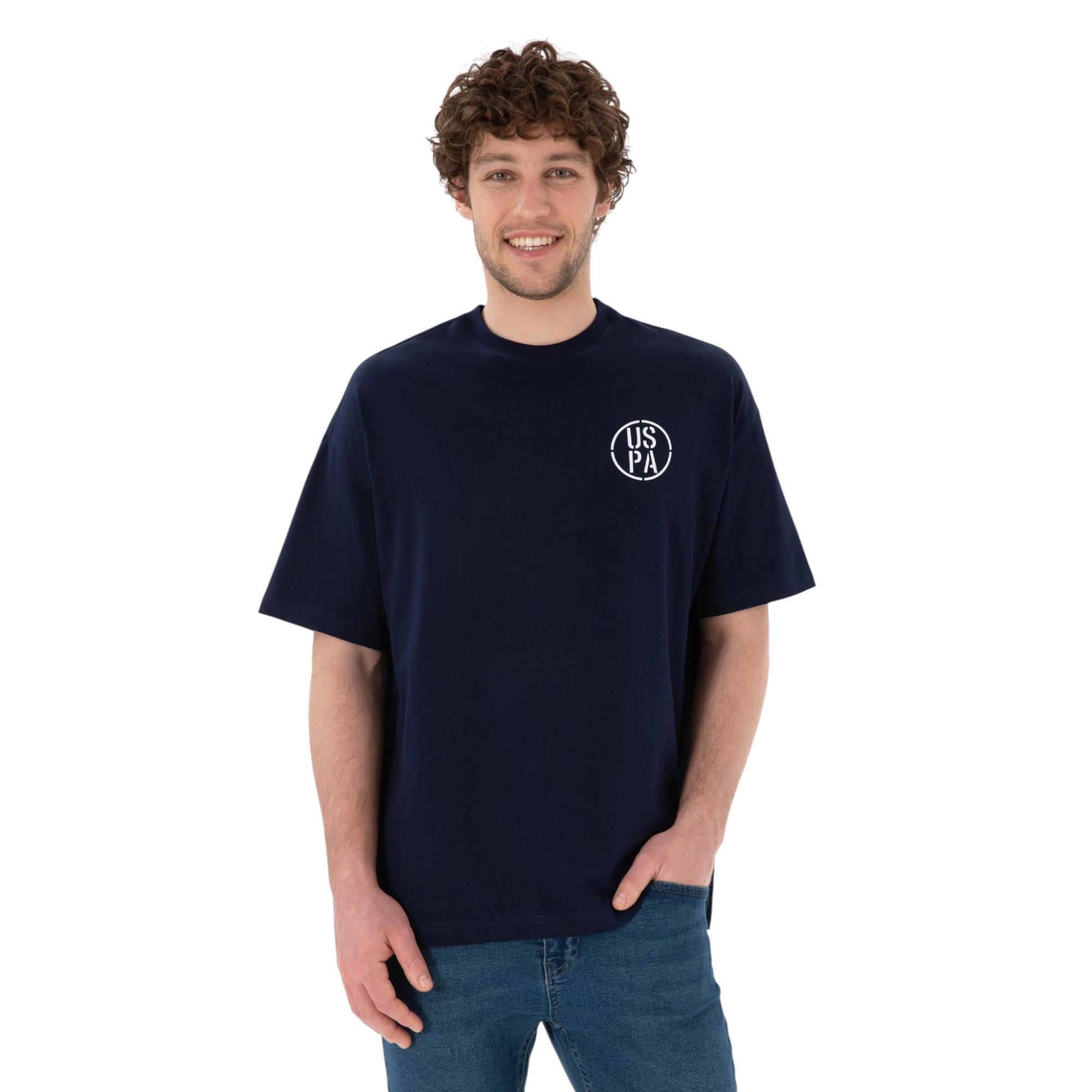 Erkek Oversize Fit Bisiklet Yaka Tişört