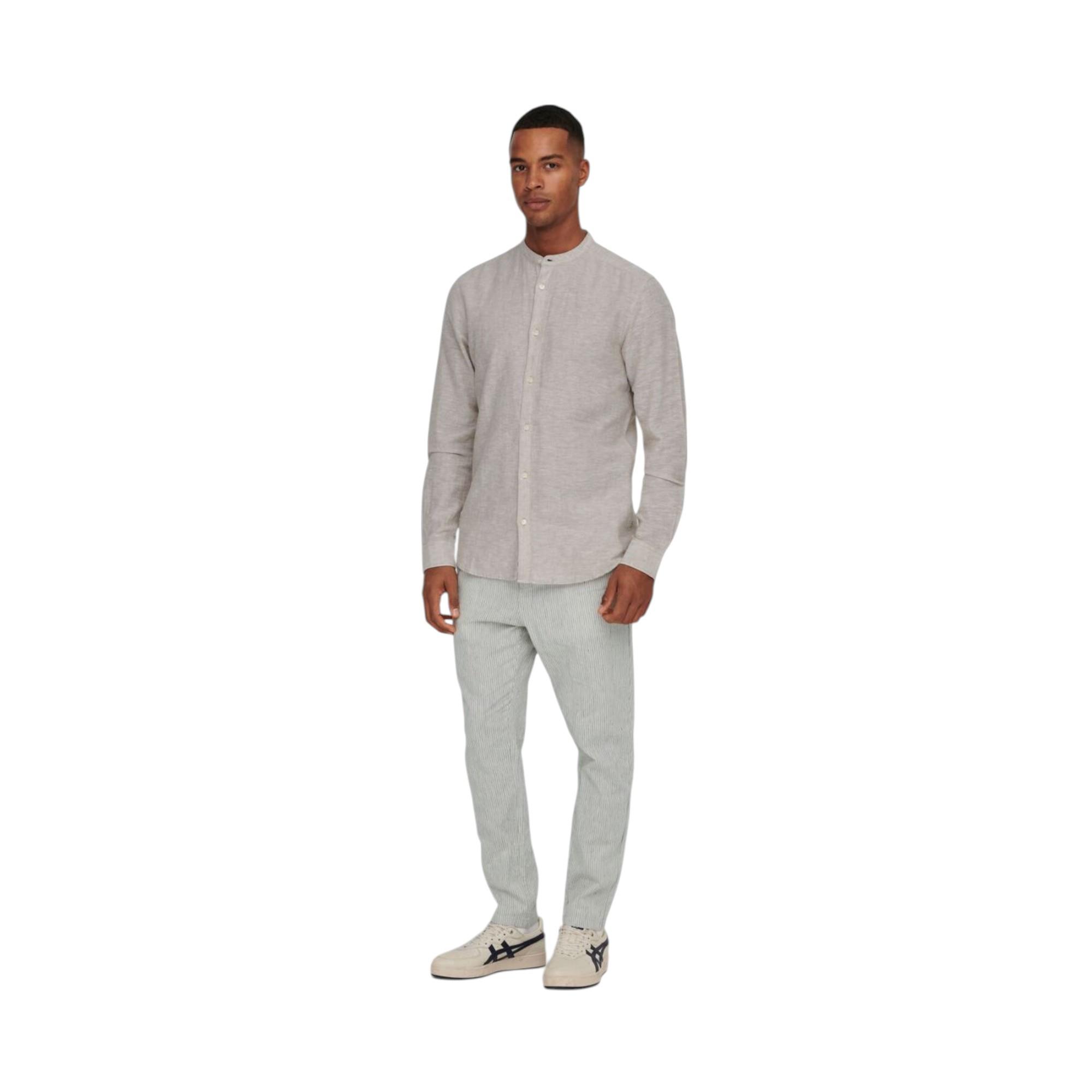 Erkek Pantolon ONSLINUS CROP 0006 KETEN KARIŞIMI PNT