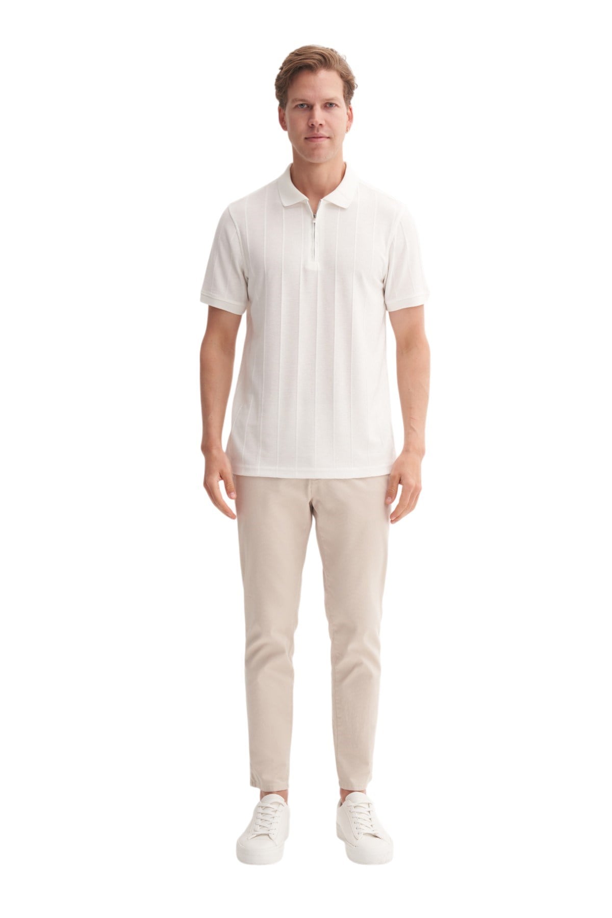 Erkek Polo Yaka Fermuarlı T-shirt CAZ.42380