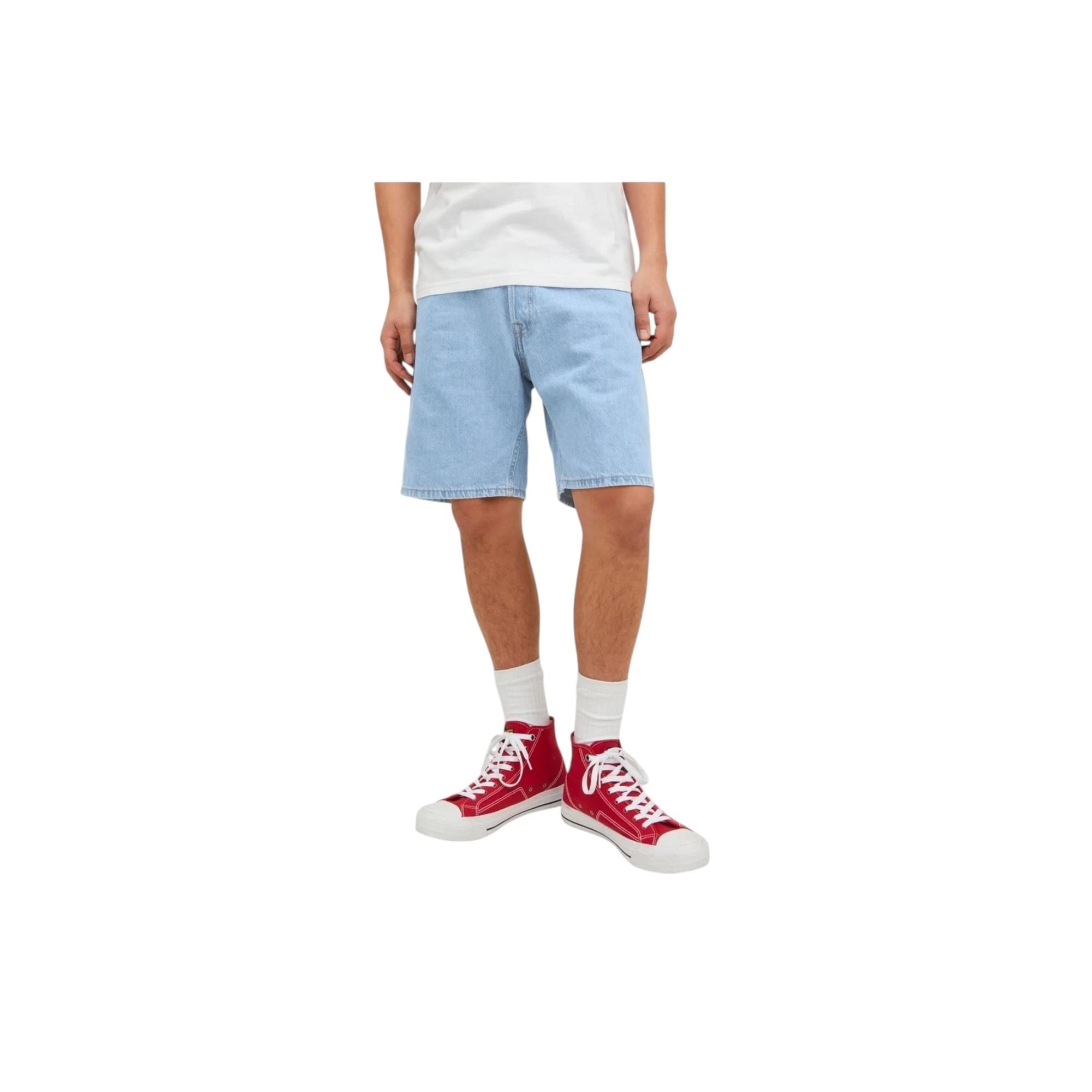 Erkek Relaxed Fit Düz Denim Kot Şort - 12223606