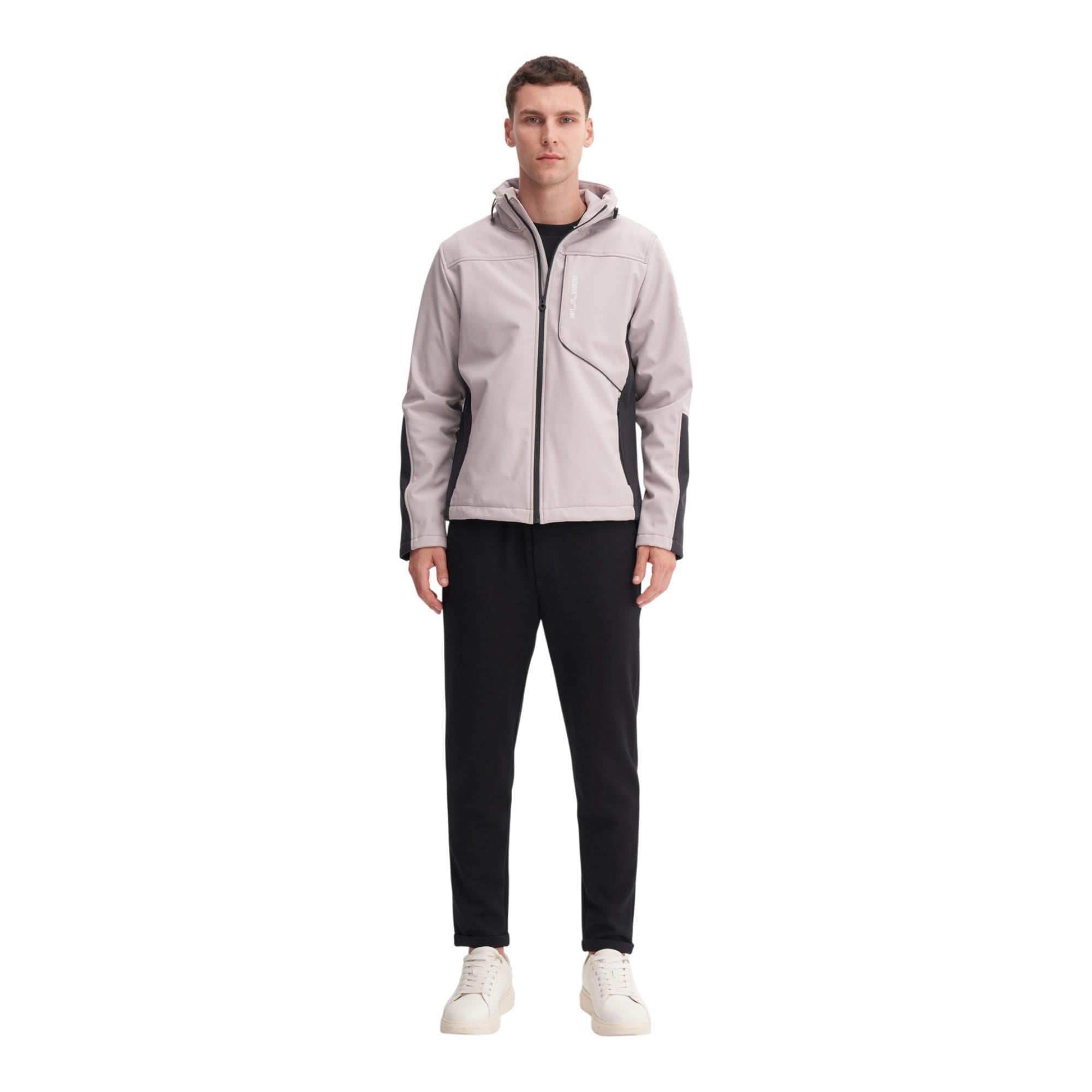 Erkek Slim Fit Softshell Outdoor Kumaş Mont