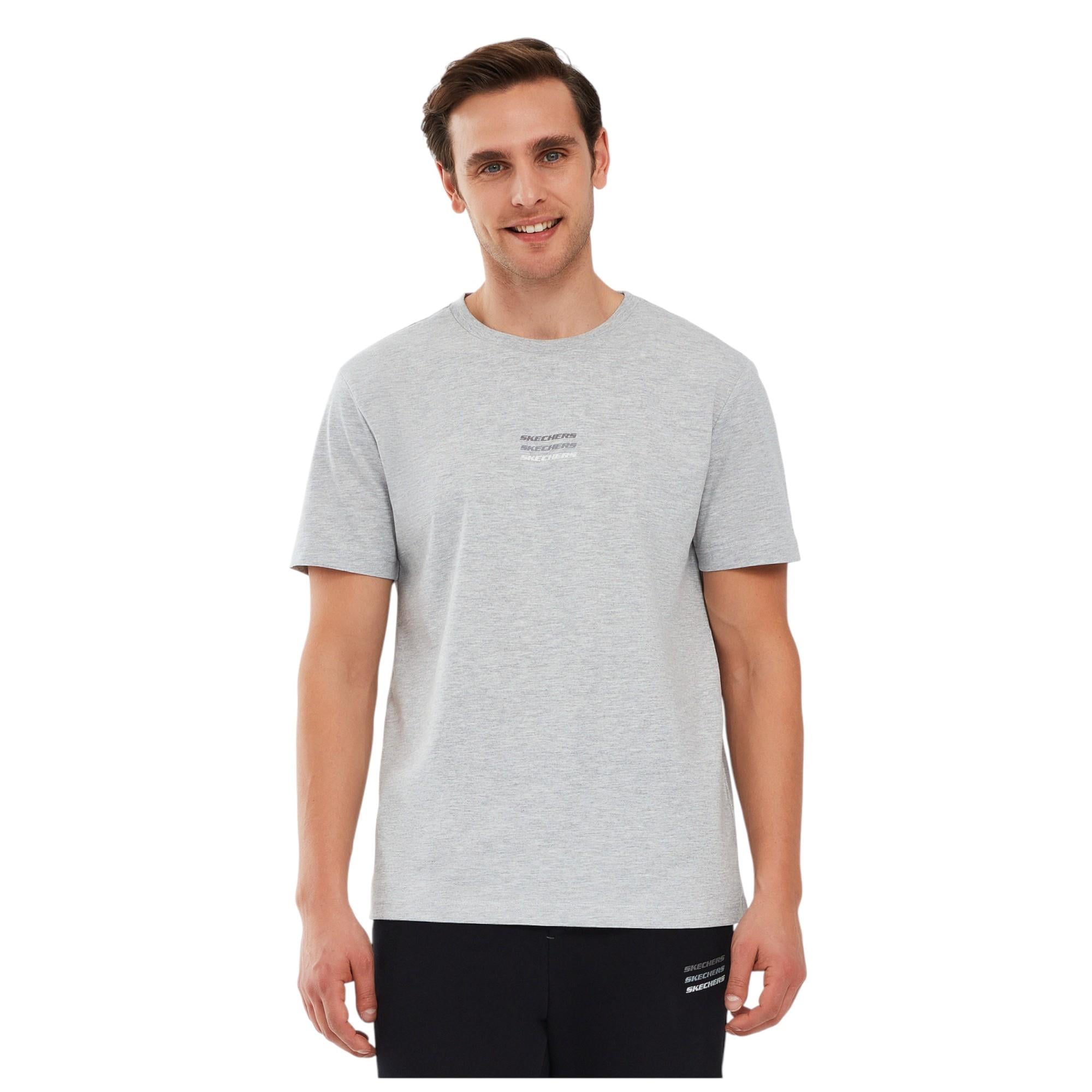 Essential M Short Sleeve T-Shirt Erkek Gri Tshirt S241007-036