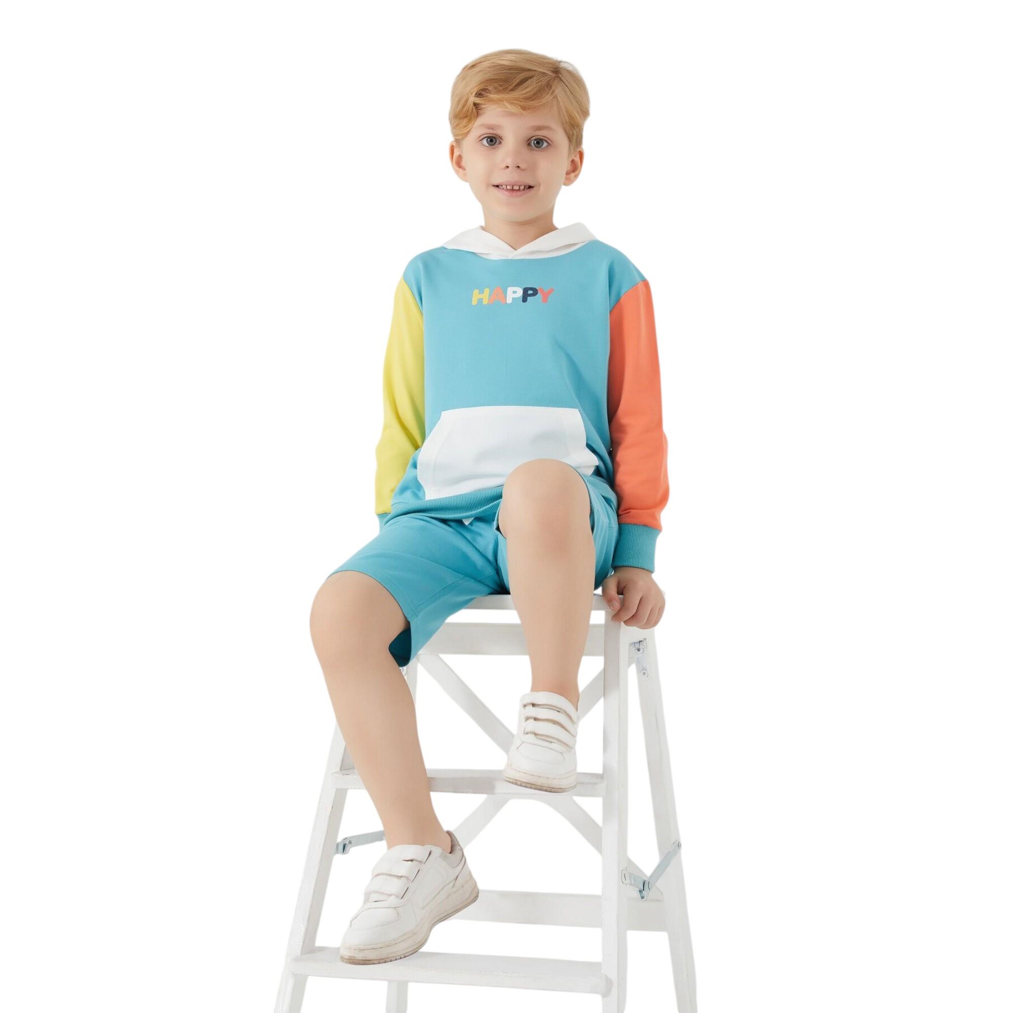 Happy Krem Erkek Çocuk Bermuda Takım RP3018-2