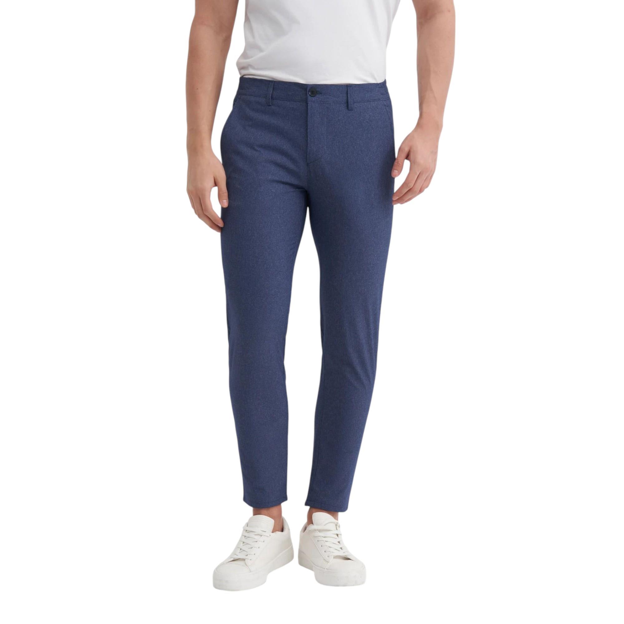 Jogger Dokuma Pantolon Düz Paça Cepli
