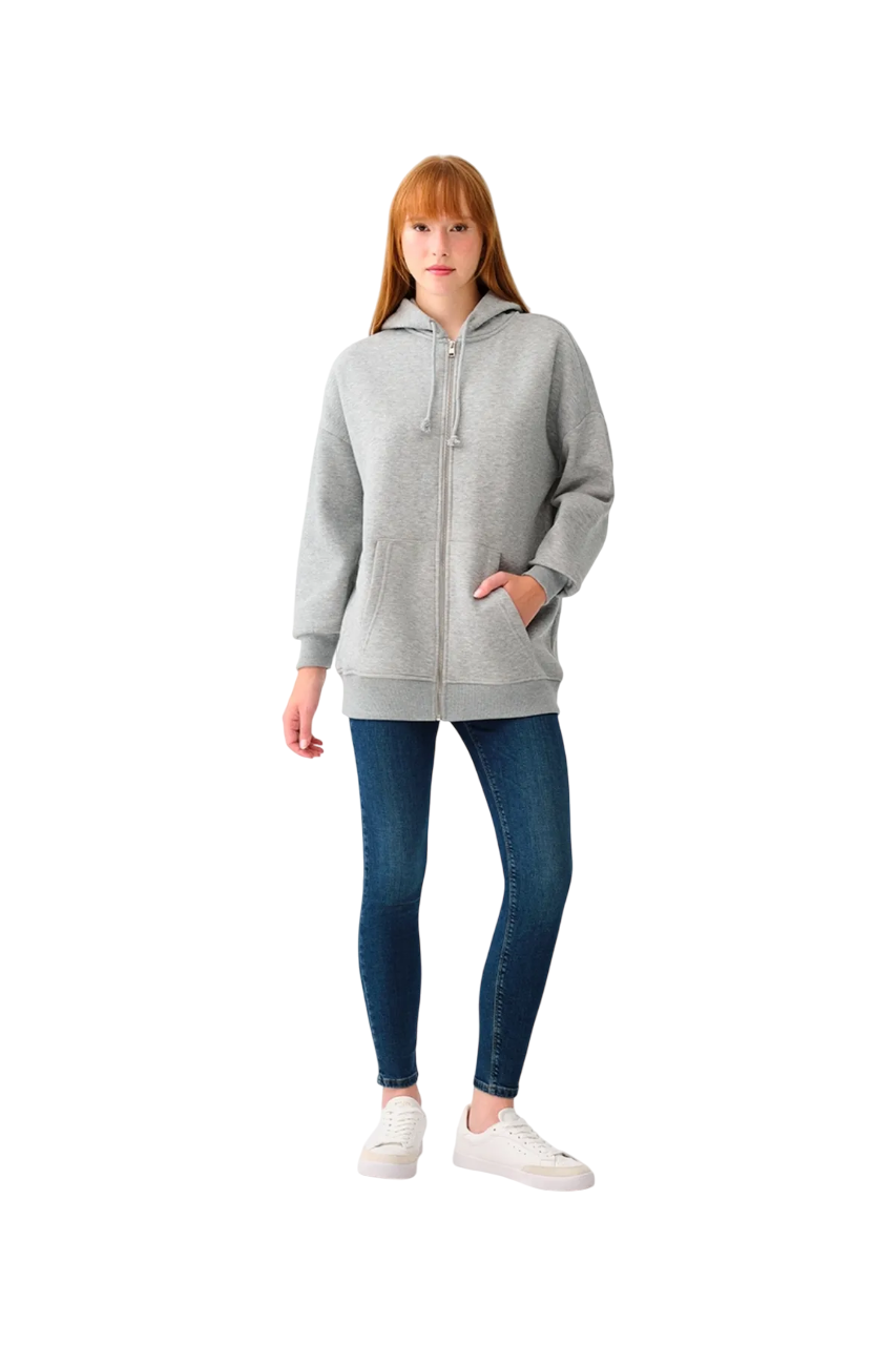 Kadın Fermuarlı Sweatshirt