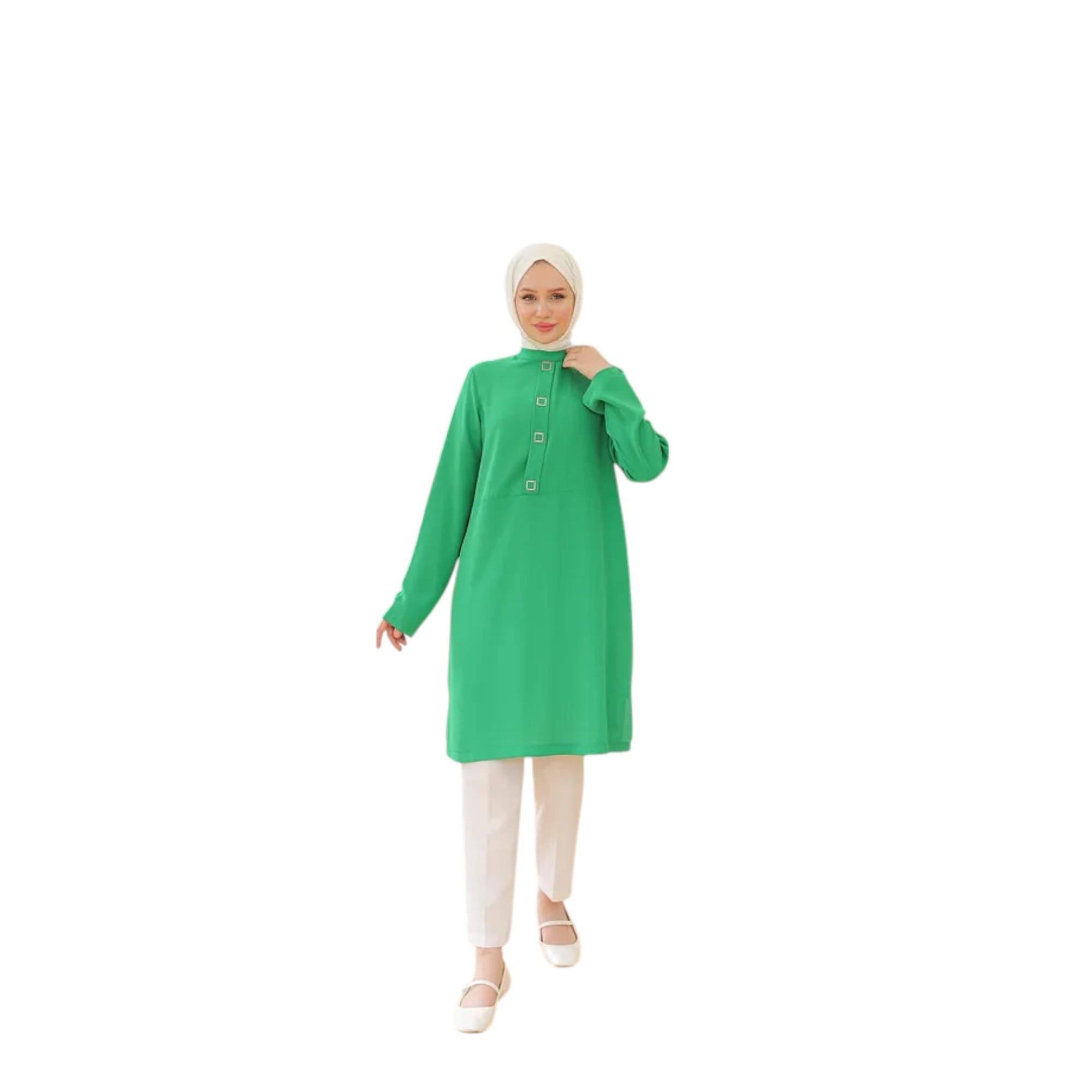 Kare Çıtçıtlı Tunik 24YT451