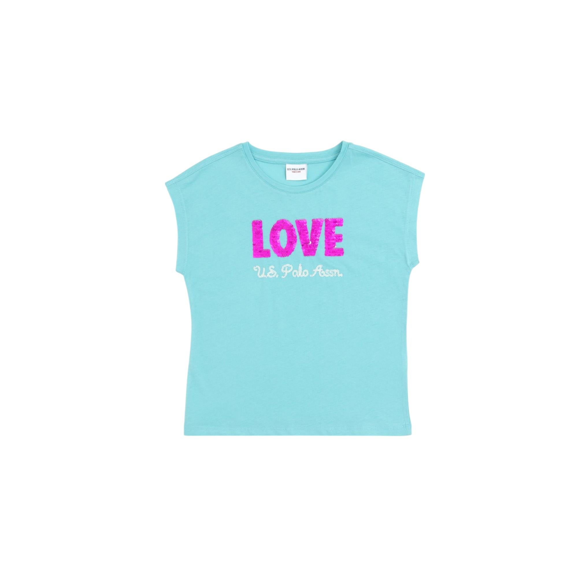 Kız Çocuk Bisiklet Yaka T-shirt 50283270