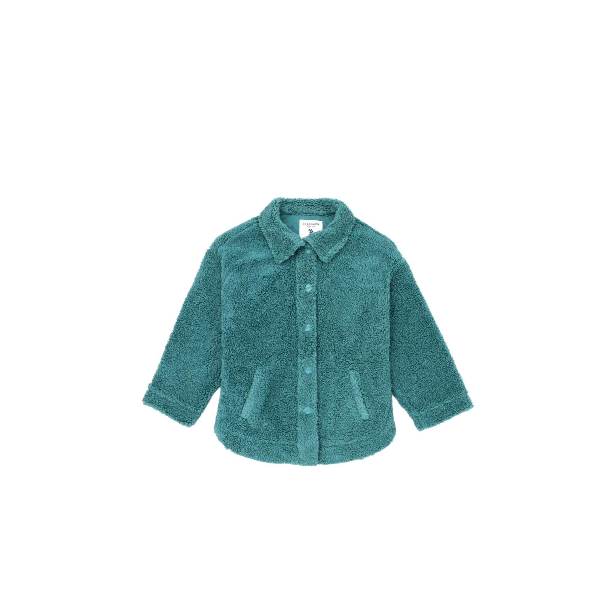 Kız Çocuk Mint Polo Yaka Sweatshirt
