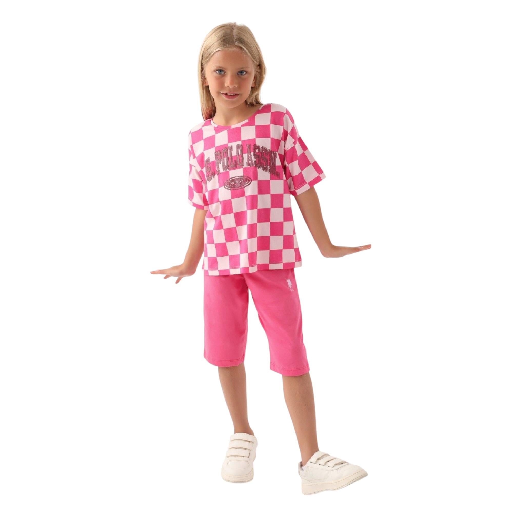 Kız Çocuk Pembe Takım US1811-4