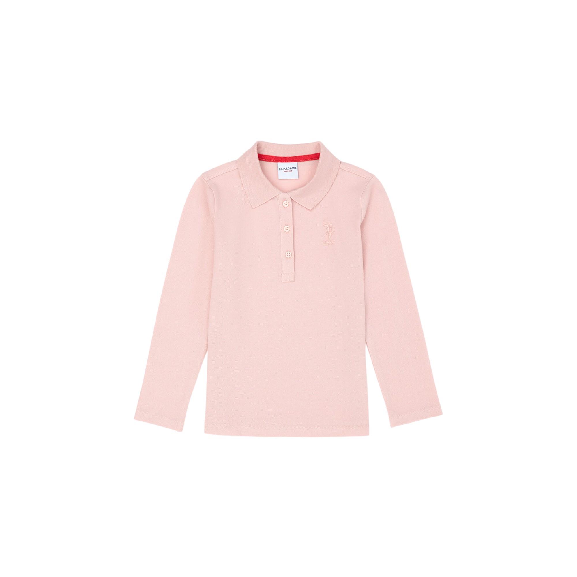 Kız Çocuk  Polo Yaka Basic Sweatshirt