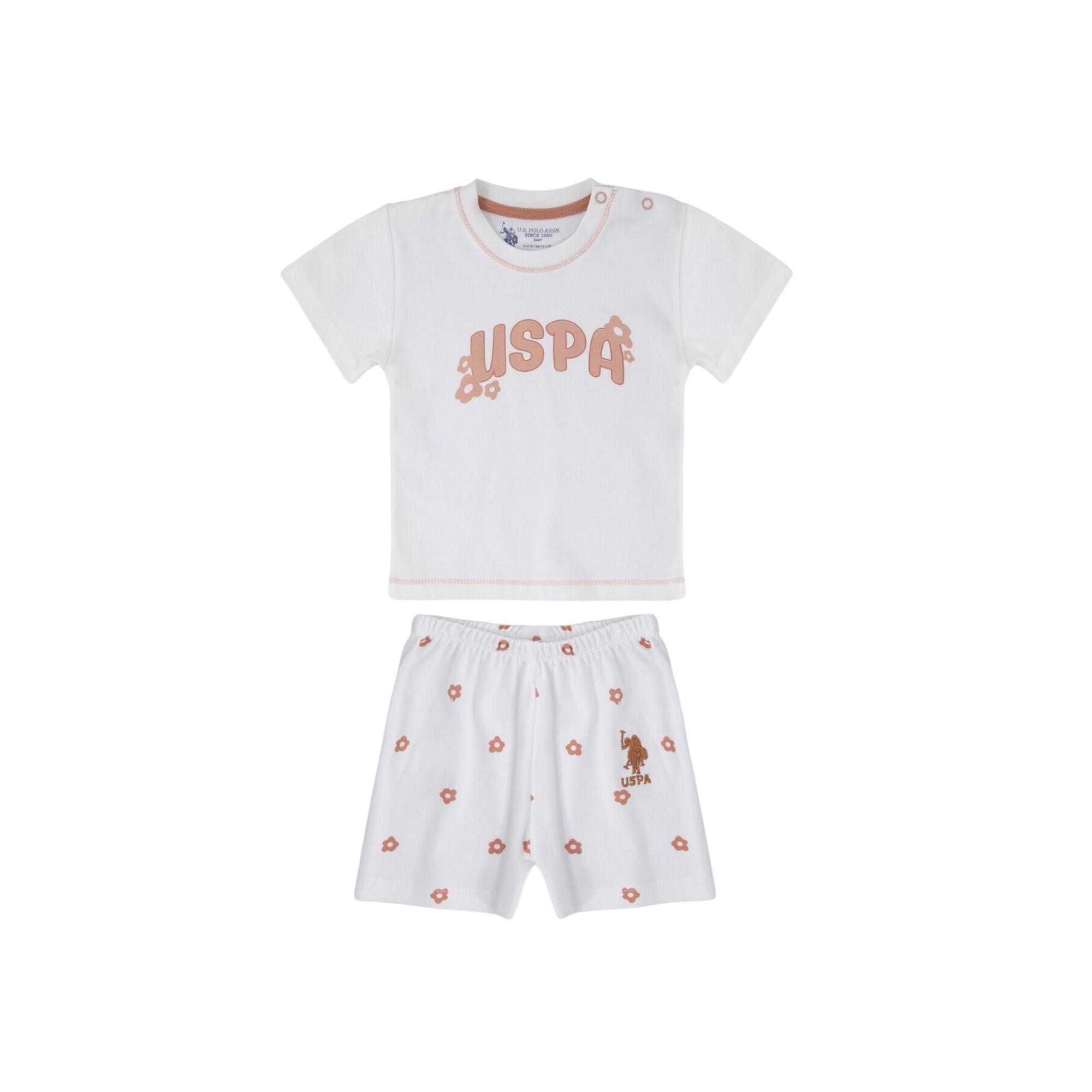 Krem Bebek T-shirt Takım