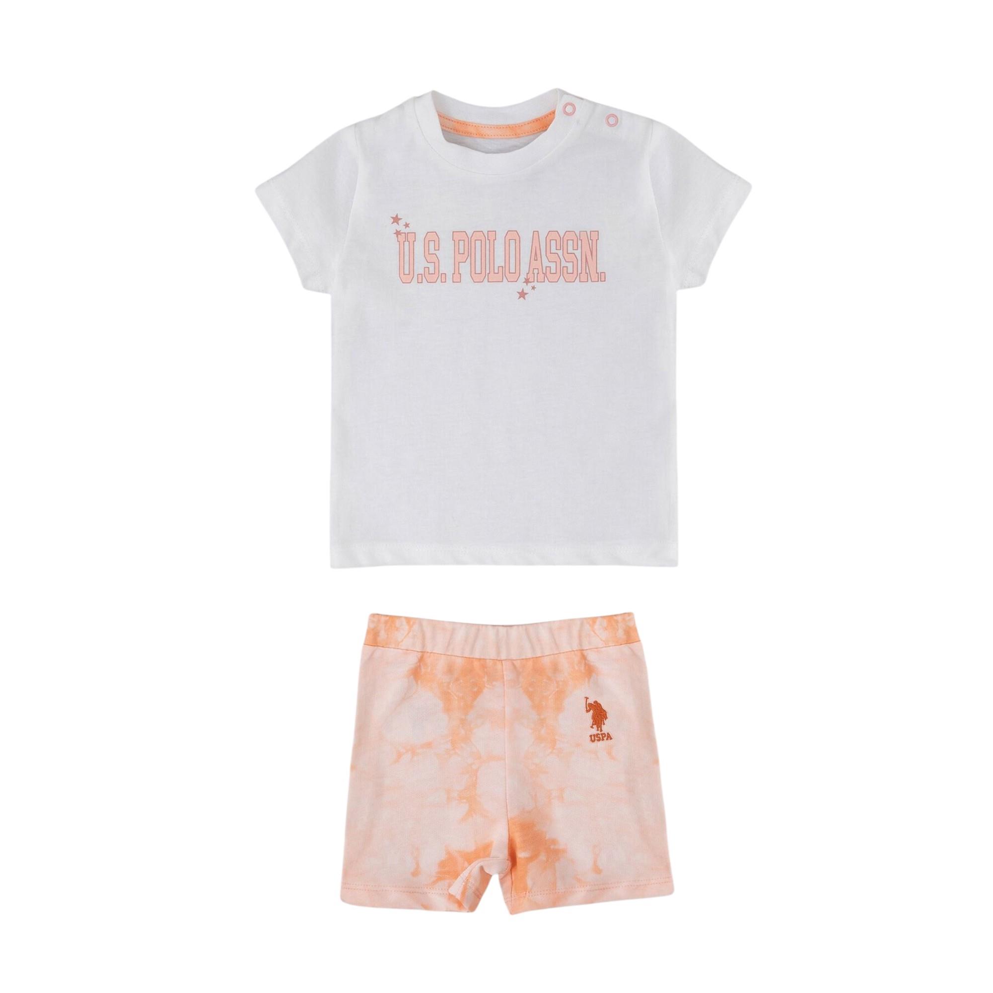 Krem Somon Bebek T-shirt Takım USB1239