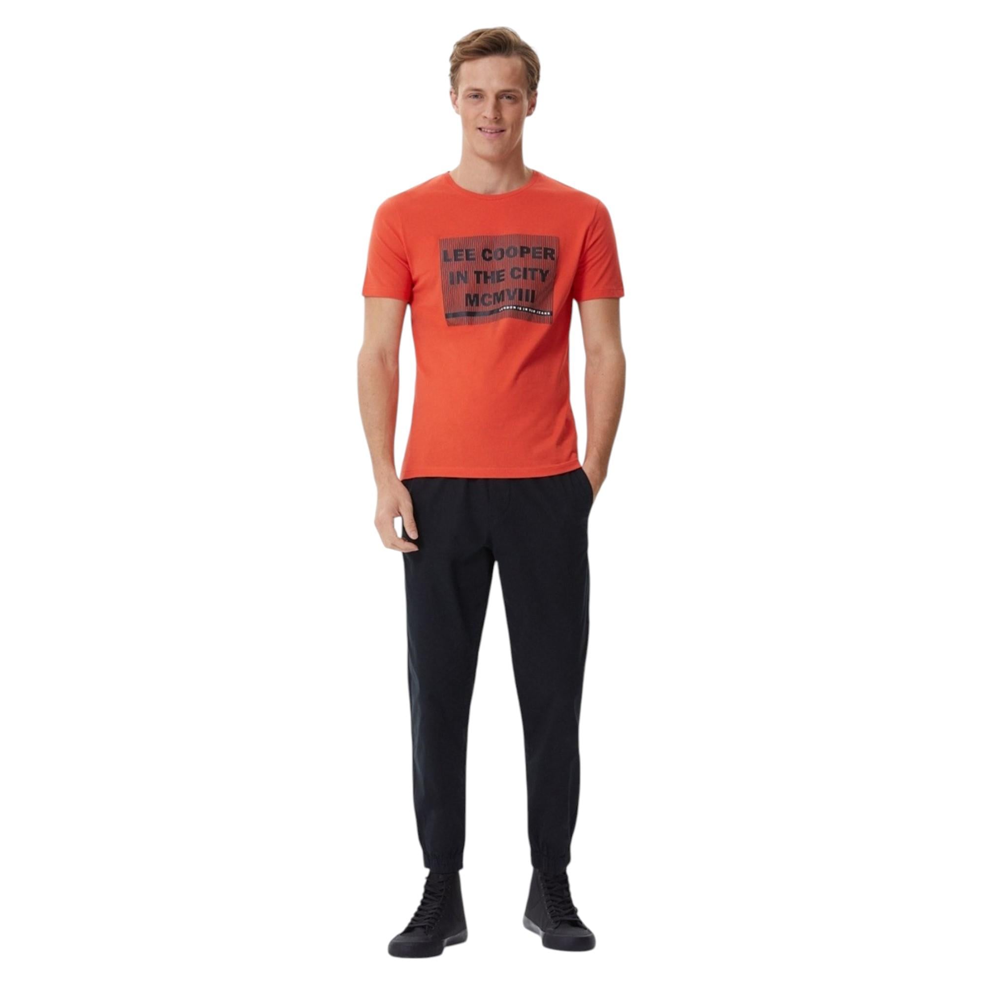 Patrice Erkek O Yaka T-shirt Mercan