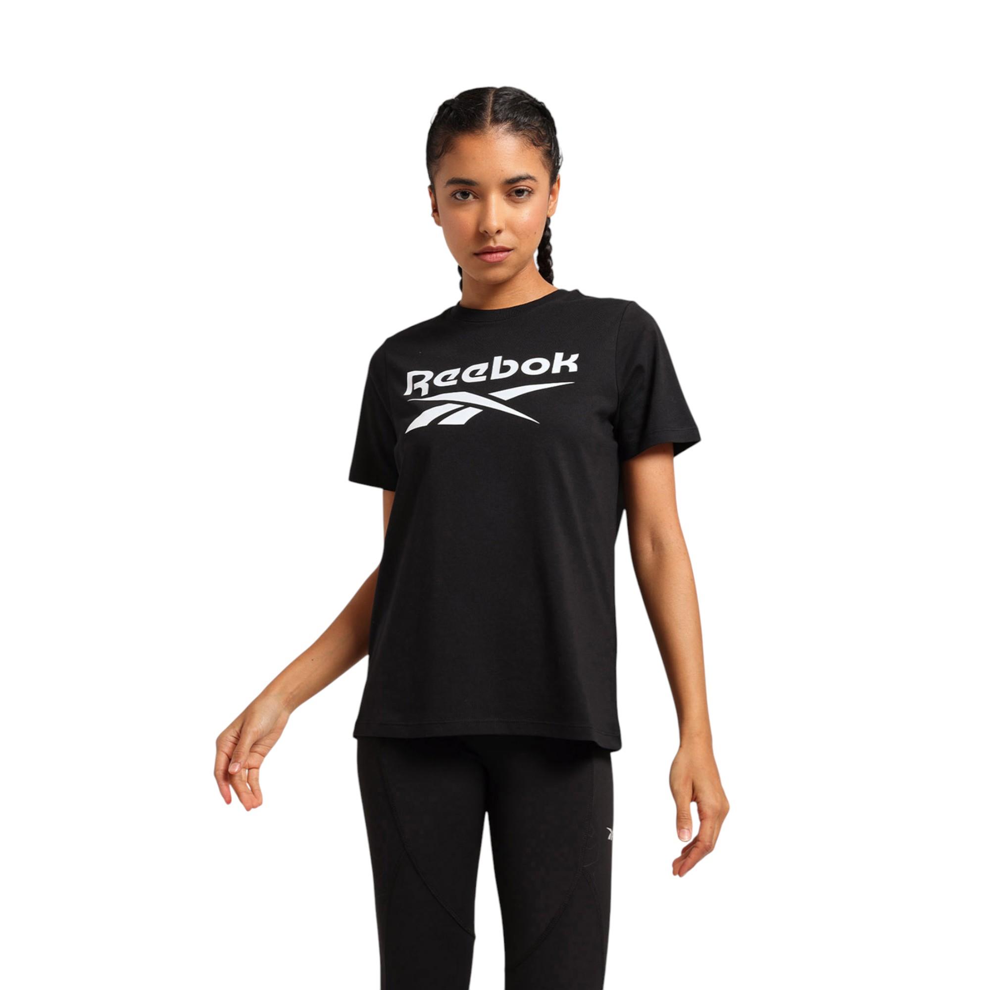 RI BL T-SHIRT Siyah Kadın Kısa Kol T-Shirt