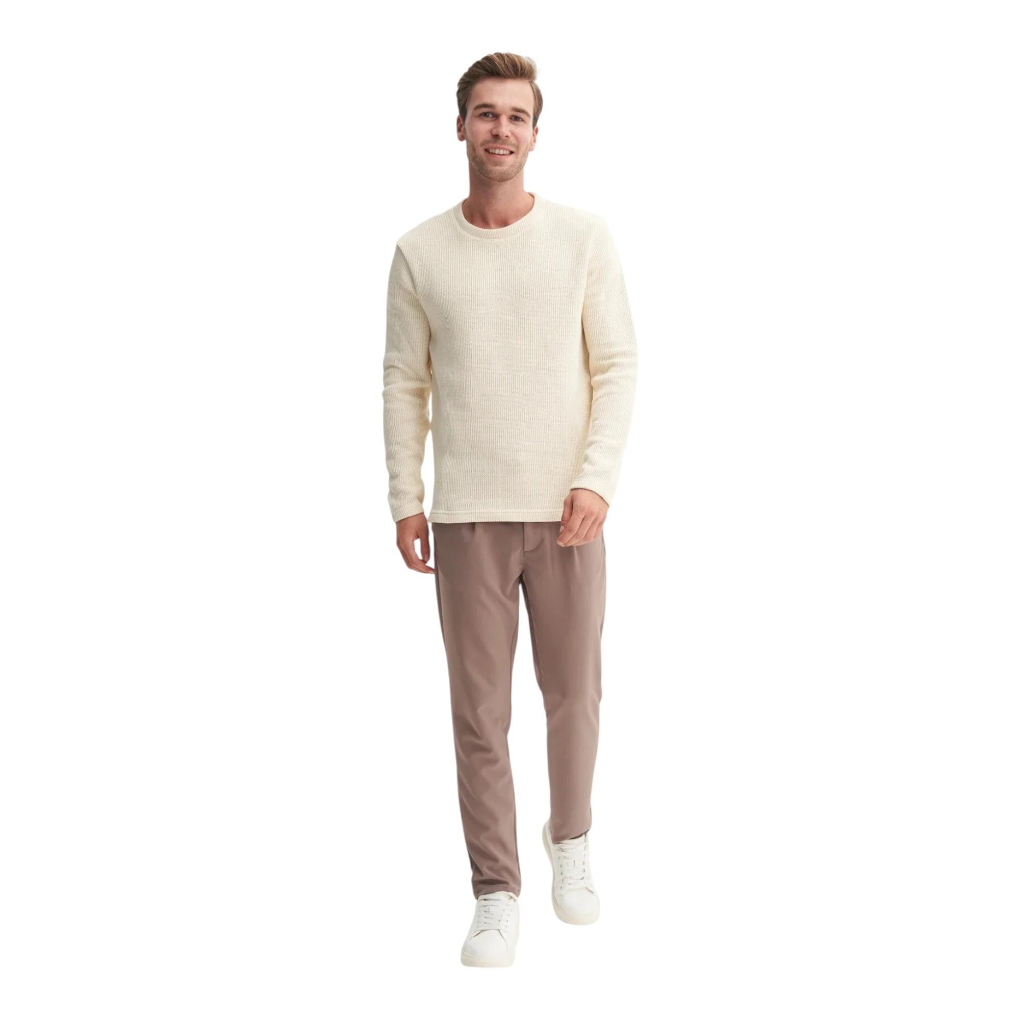 Selanik Örgü Pamuk Karışımlı Regular Fit Sweatshirt-53035