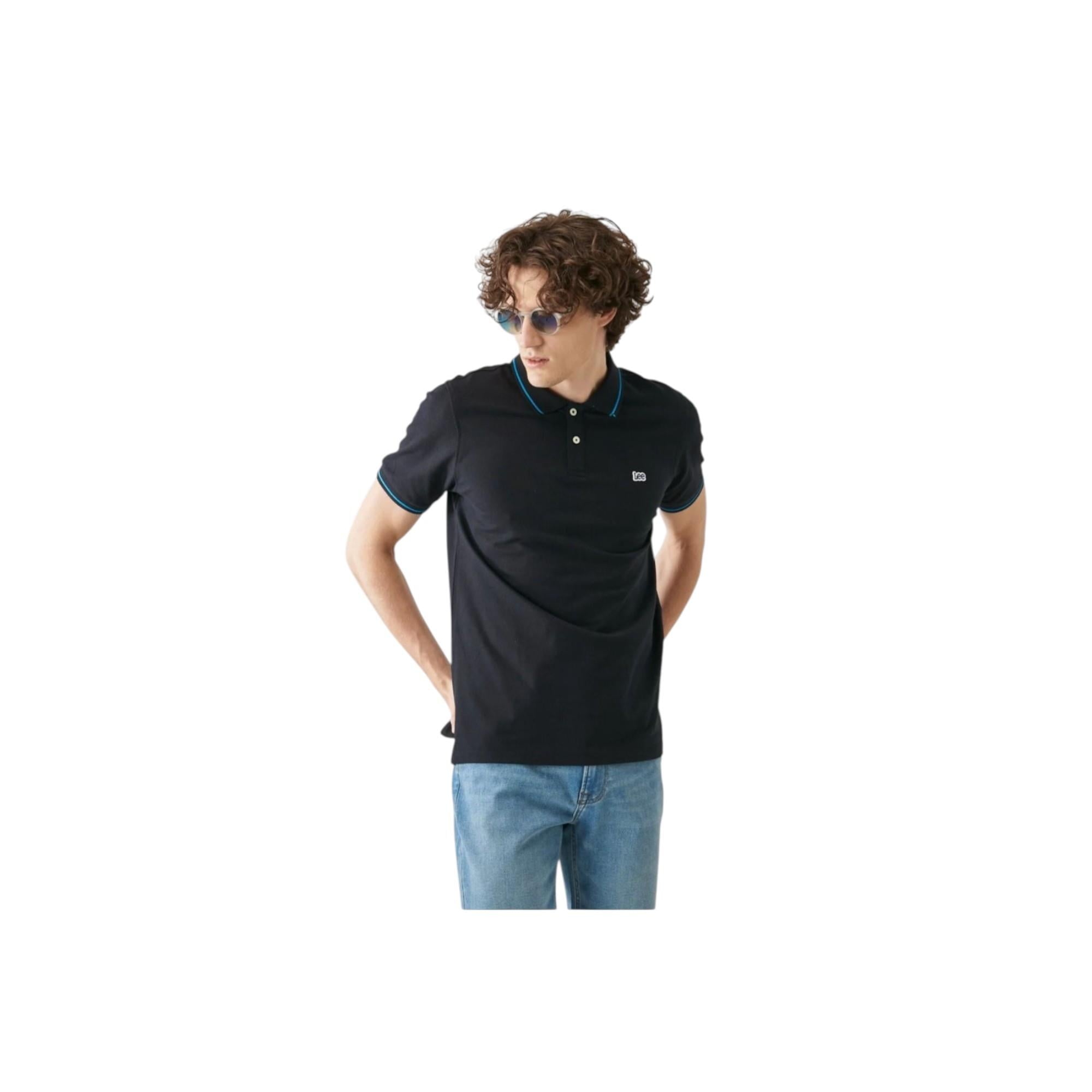 Slim Fit Dar Kesim Polo Yaka %100 Pamuk Tişört