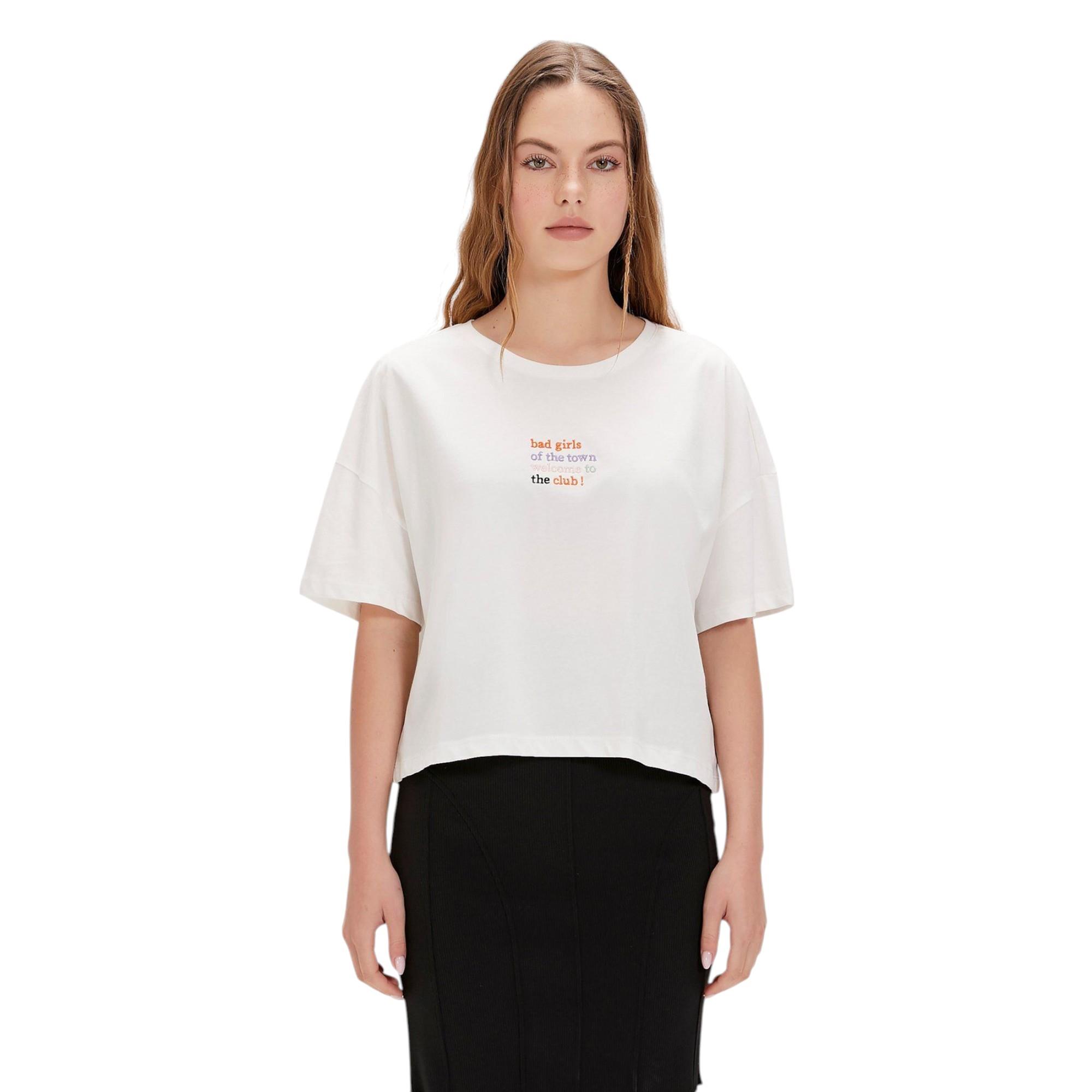 Town Kadın Bisiklet Yaka T-shirt