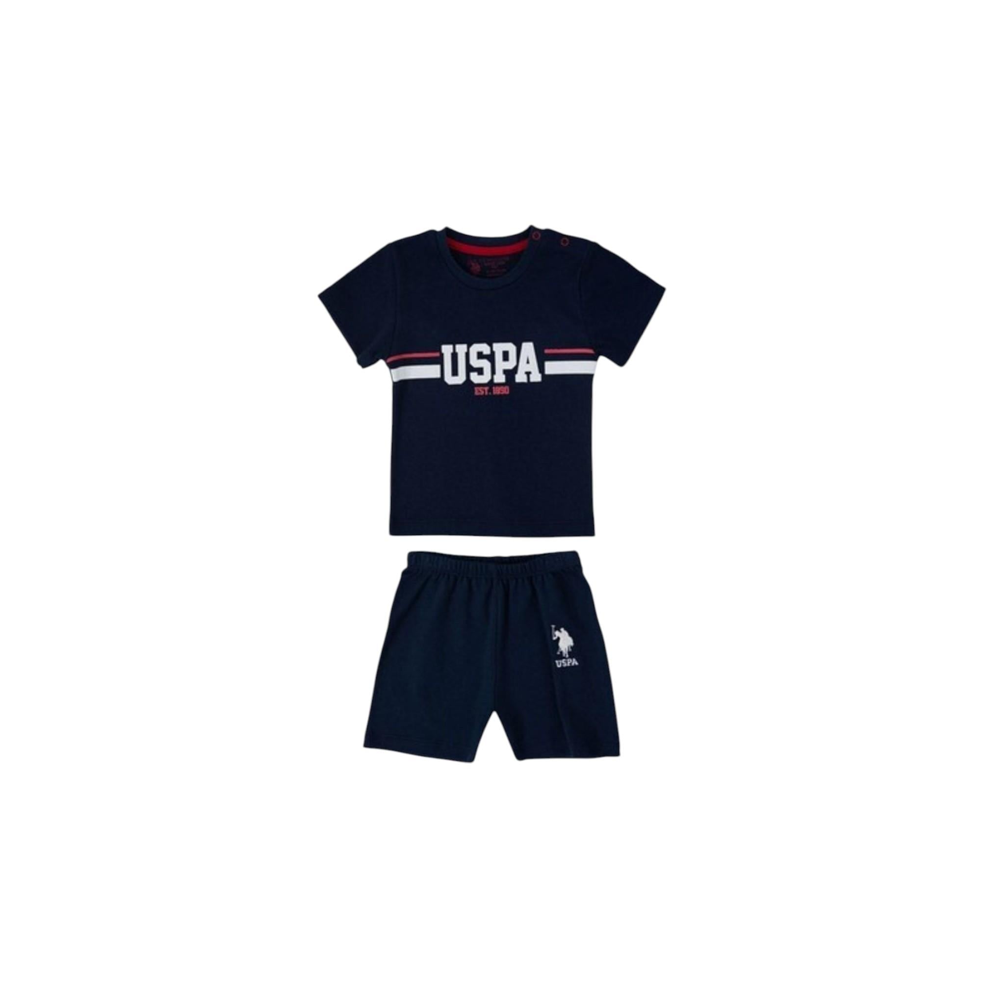 U.S. Polo Assn. Stripe Bebek Tshirt Takım USB1092