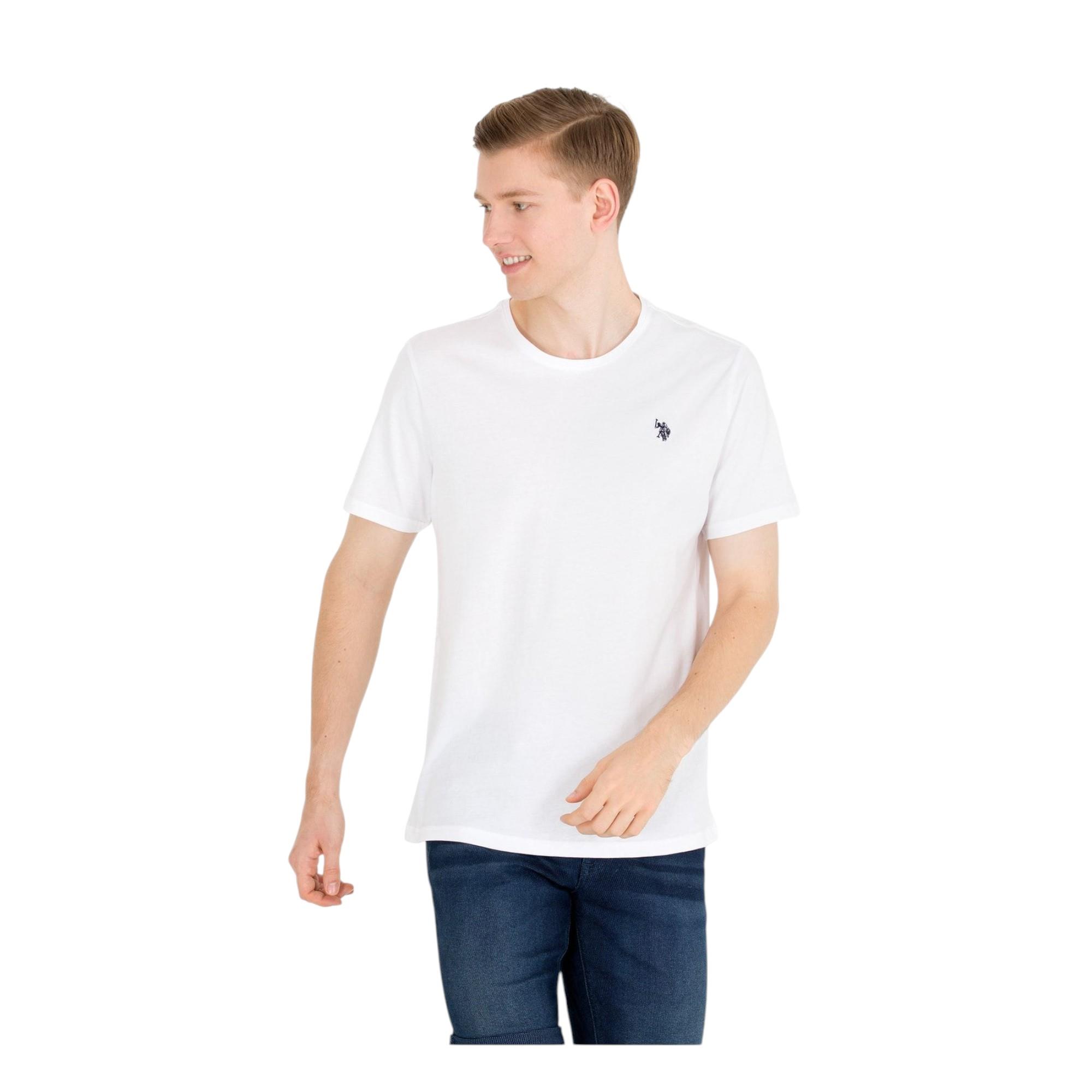 V Yaka Erkek %100 Pamuk T-shirt