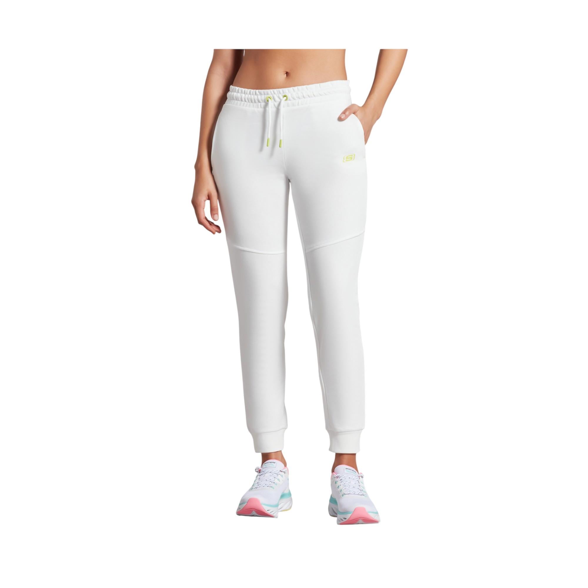 W LW Fleece Pop Up Detailed Jogger Sweatpant Kadın Beyaz Eşofman Altı S231229-100