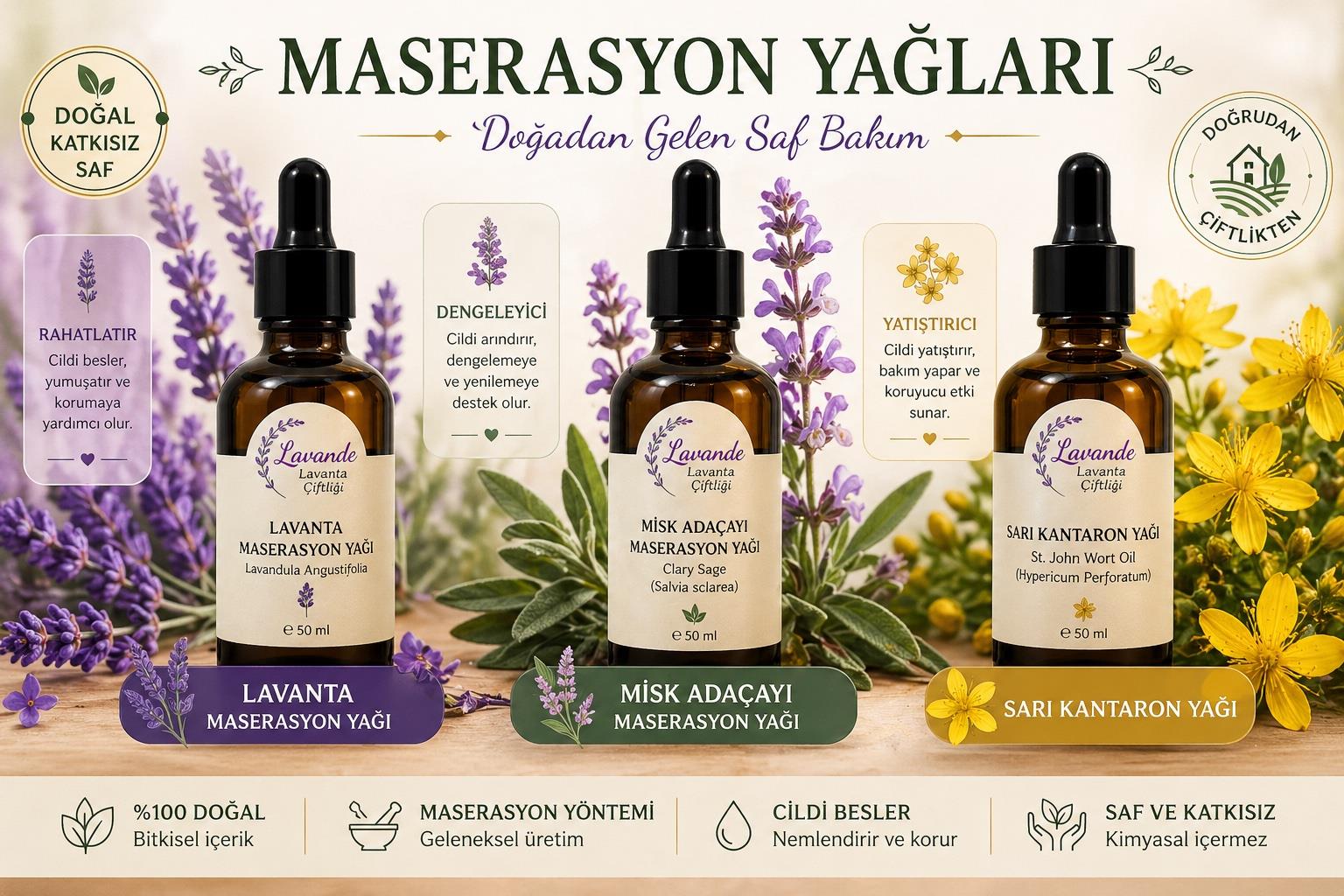 Lavanta Masaj Yağı-50ml