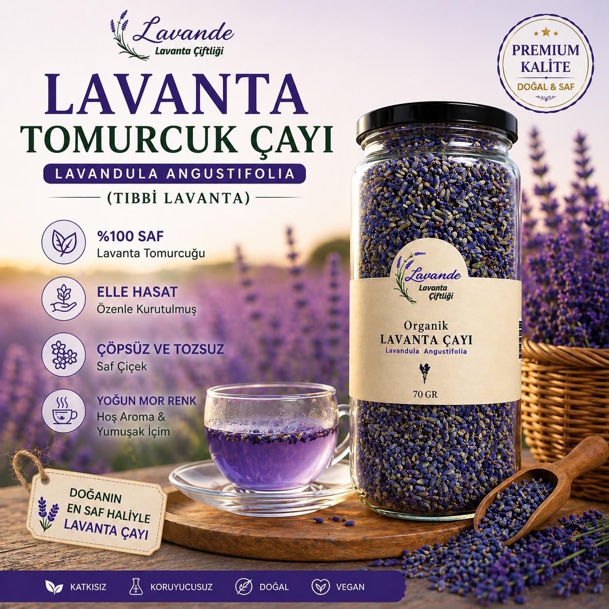 Lavanta Tomurcuk Çayı-70 gr. (2025 YENİ SEZON)