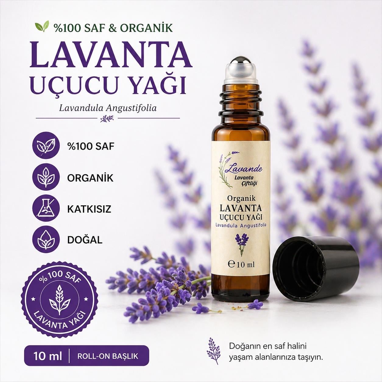 Lavanta Yağı (L. Angustifolia) 10ml-Roll on