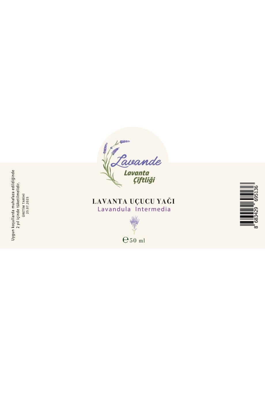 Lavanta Yağı (L. İntermedia) 50ml-Cam Damlalıklı