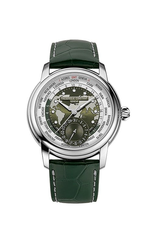 Frederique Constant FC.718KWM4H6 Worldtimer Manufacture Erkek Kol Saati