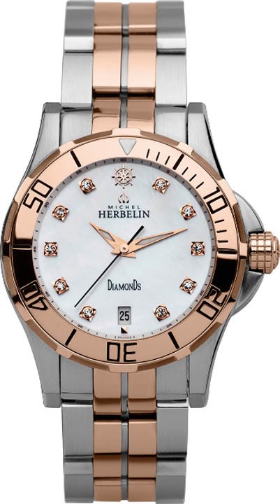 Michel Herbelin 12591-T5R89B Newport Yacht Club Kadın Kol Saati