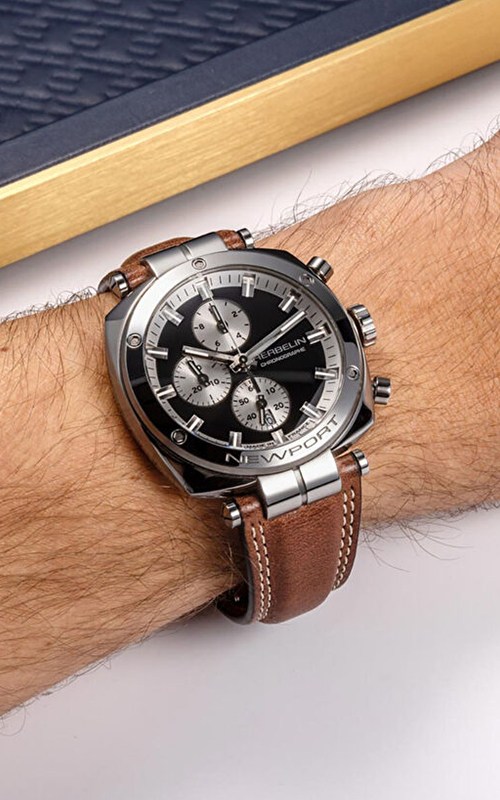 Michel Herbelin 35664AP24BR Newport Watches