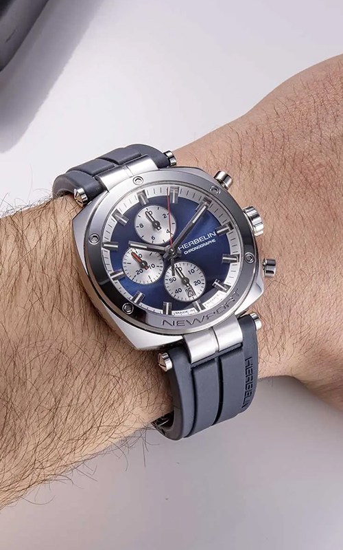 Michel Herbelin 35664AP25CB Newport Watches