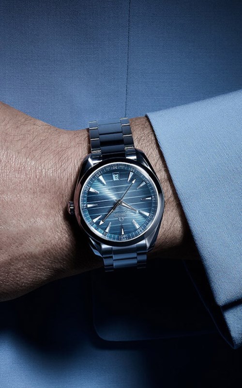 Omega 220.10.41.21.03.005 Aquaterra Erkek Kol Saati