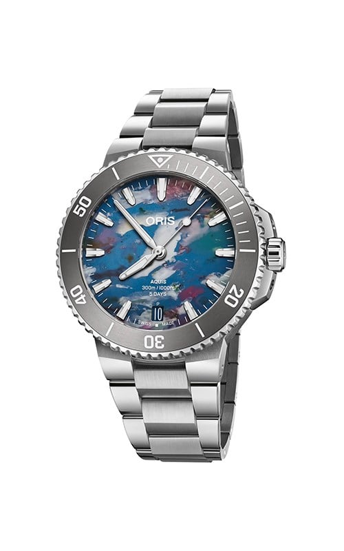 Oris 01 400 7790 4150-07 8 23 02PEB Aquis Date Erkek Kol Saati