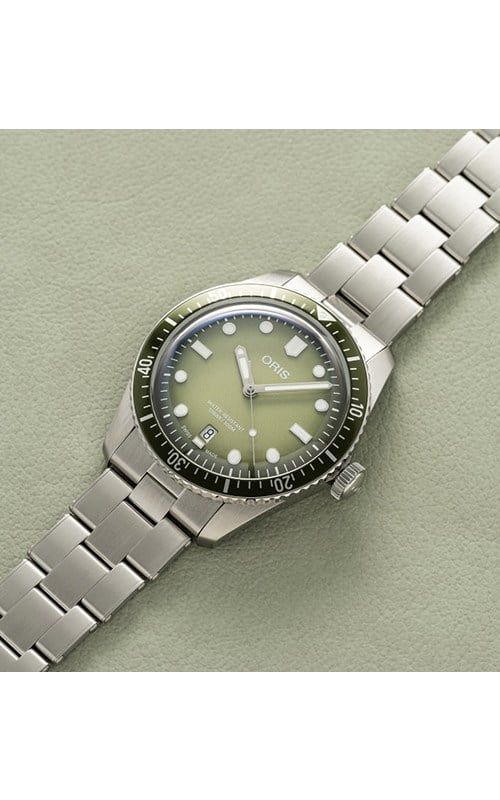 Oris 01 733 7707 4057-07 8 20 18 Diver Sixty-Five Erkek Kol Saati