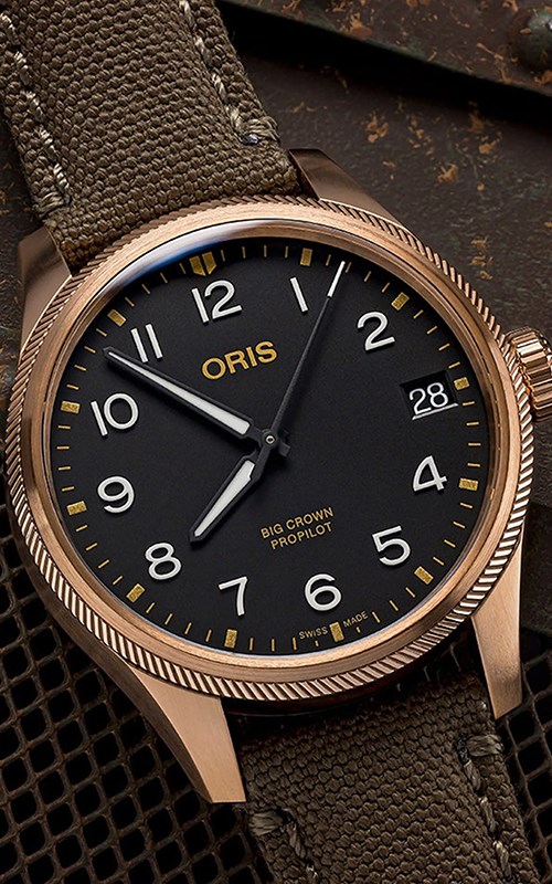 Oris 01 751 7761 3164-07 3 2003BRLC Big Crown Propilot Big Date Erkek Kol Saati