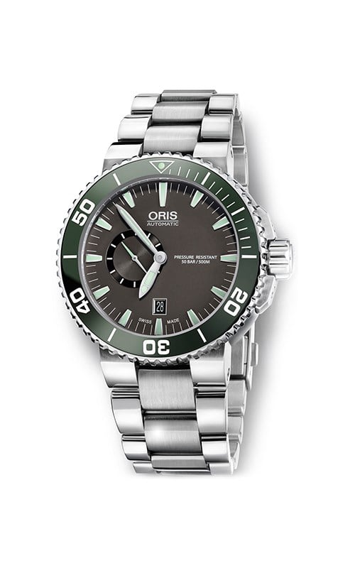 Oris OR.743 7673 4137-07 8 26 01PEB Aquis Small Second, Date Erkek Kol Saati