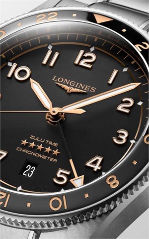 Longines L3.812.4.50.6 Spirit ZuluTime Watches
