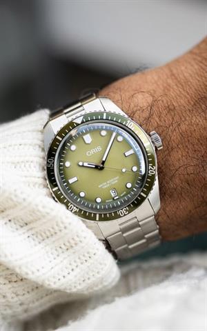 Oris 01 733 7707 4057-07 8 20 18 Diver Sixty-Five Erkek Kol Saati