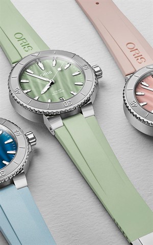 Oris 01 733 7770 4158 07 4 18 66FC Aquis Kadın Kol Saati