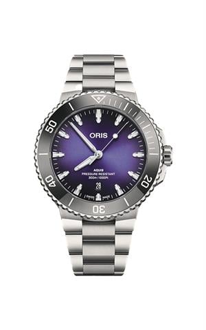 Oris 01 733 7789 4158-07 8 23 04PEB Aquis Date Taste Of Summer Erkek Kol Saati