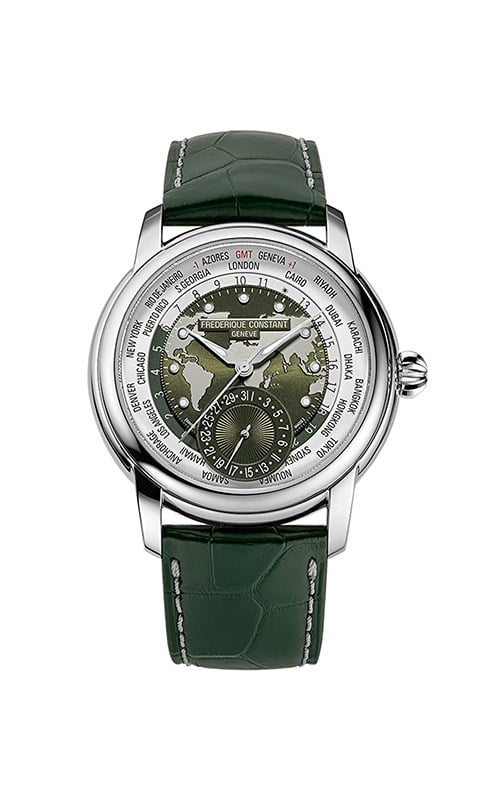 Frederique Constant FC.718KWM4H6 Worldtimer Manufacture Erkek Kol Saati