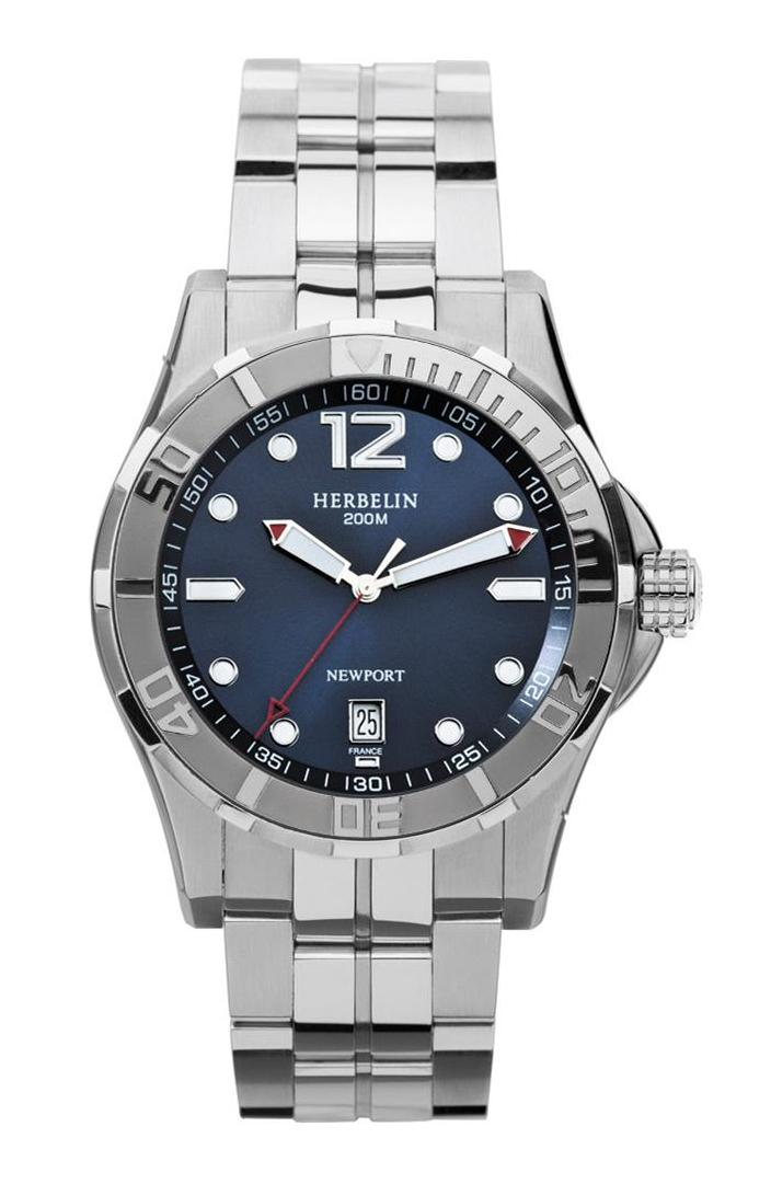 Michel Herbelin 12393-15B Newport Yacht Club Erkek Kol Saati