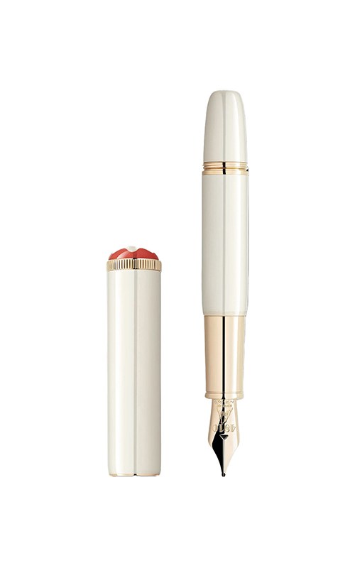 Mont Blanc 128120 Heritage Rouge Et Noir Fountain Pen Pens