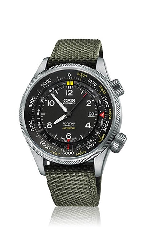 Oris 733.7705.41.34.LR Big Crown Altimeter Erkek Kol Saati