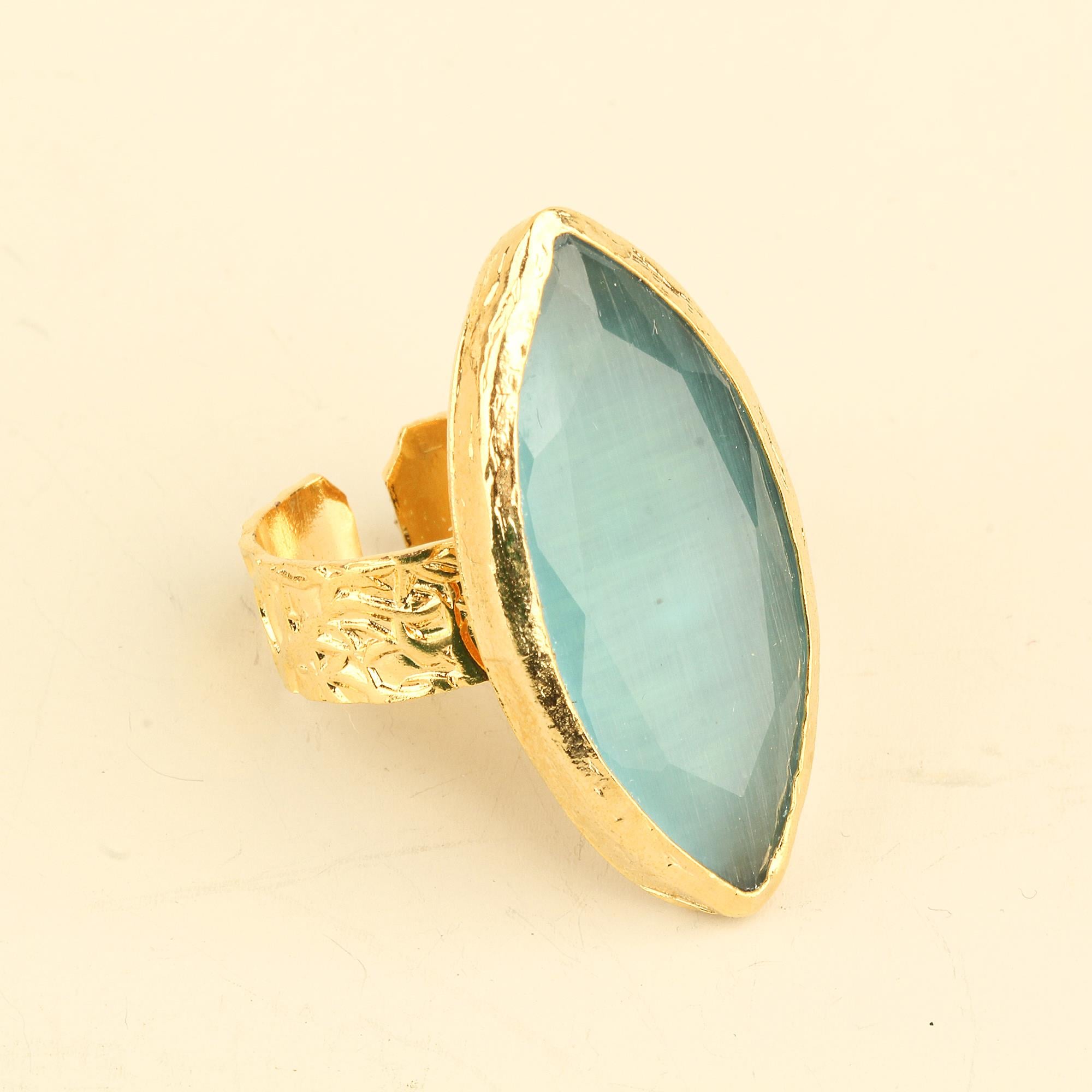 Cat Eye Oval Mono Ring