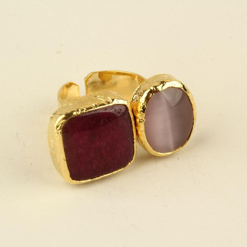 Double Green Duo Ring