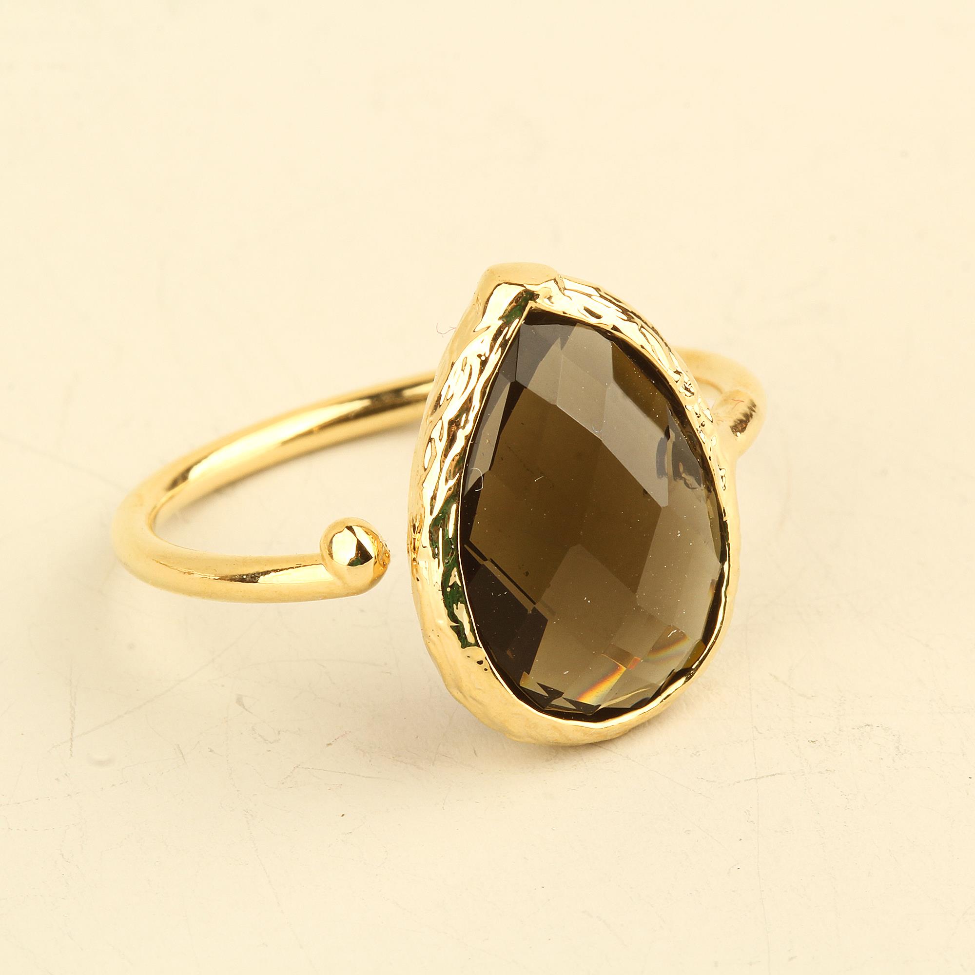 Drop Glass Mono Ring